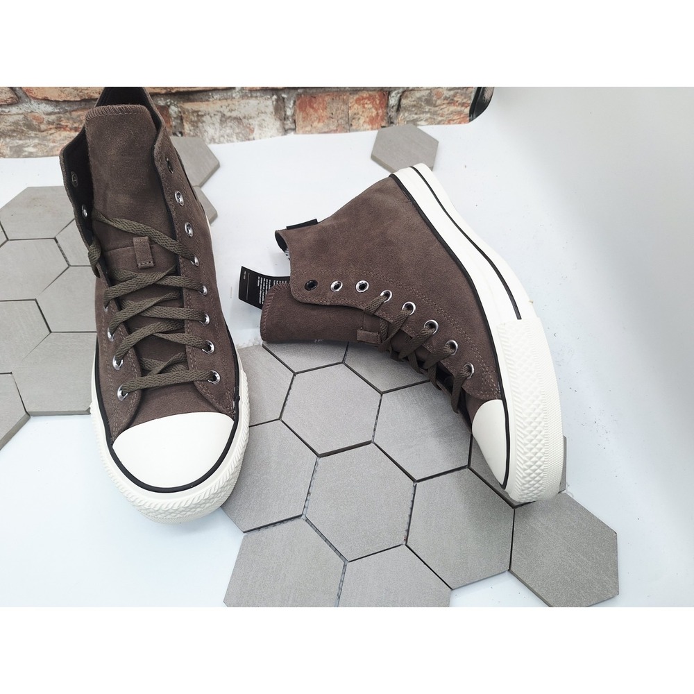 Converse Chuck‎ Taylor All Star Hi Suede Shoes Men Sz 12 Brown Suede Tabacoo - Picture 12 of 13